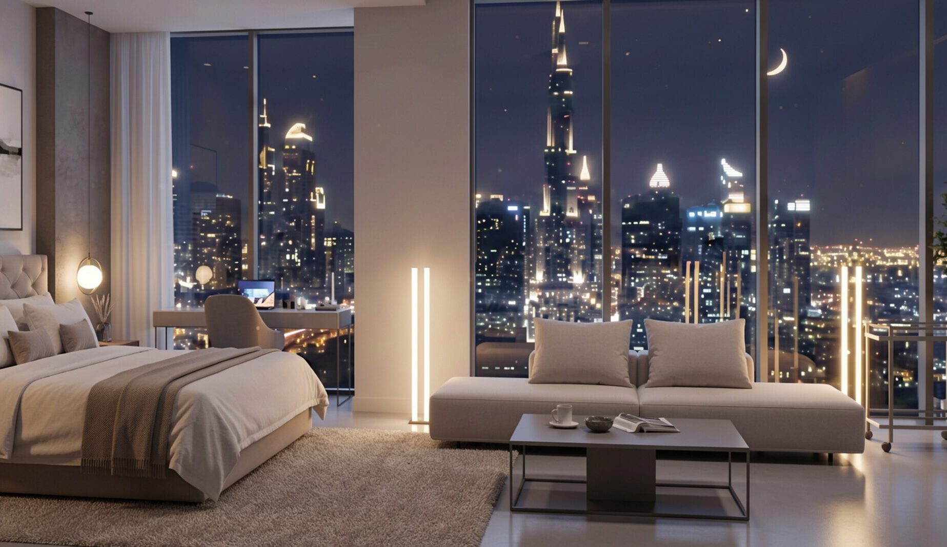 Hospitality sofa bed solution in Dubai hotel apartment by COMFICASA | FEYDOM UAE