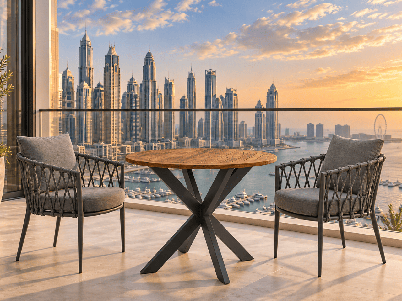 Nisa Outdoor Dining Set for Two